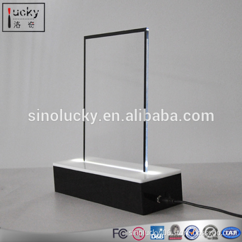 Acrylic RGB LED base for customized LOGO display , led light bases for acrylic